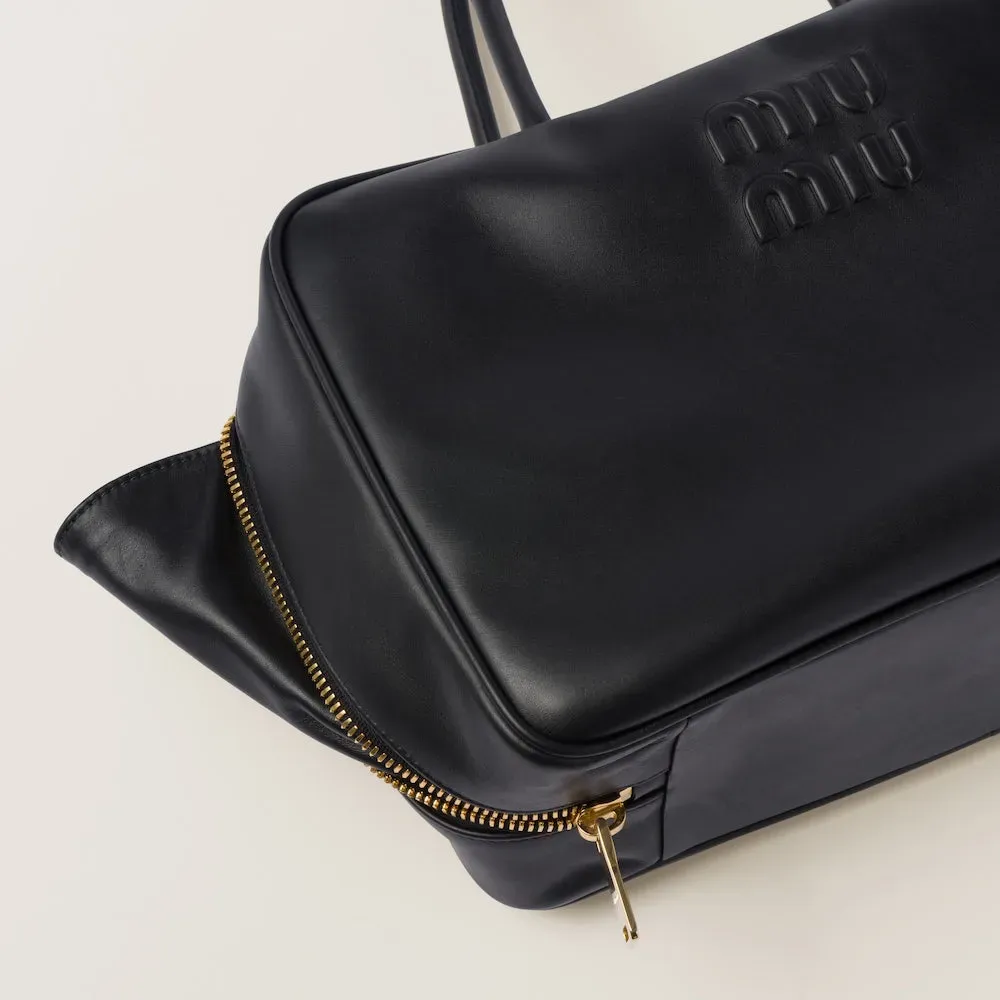 レザー トップハンドルバッグ