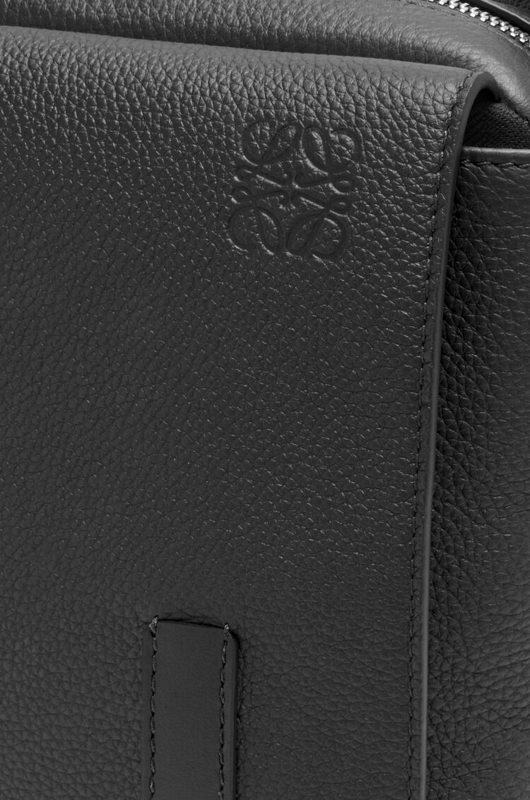 LOEWE XS Military messenger bag in soft grained calfskin Black