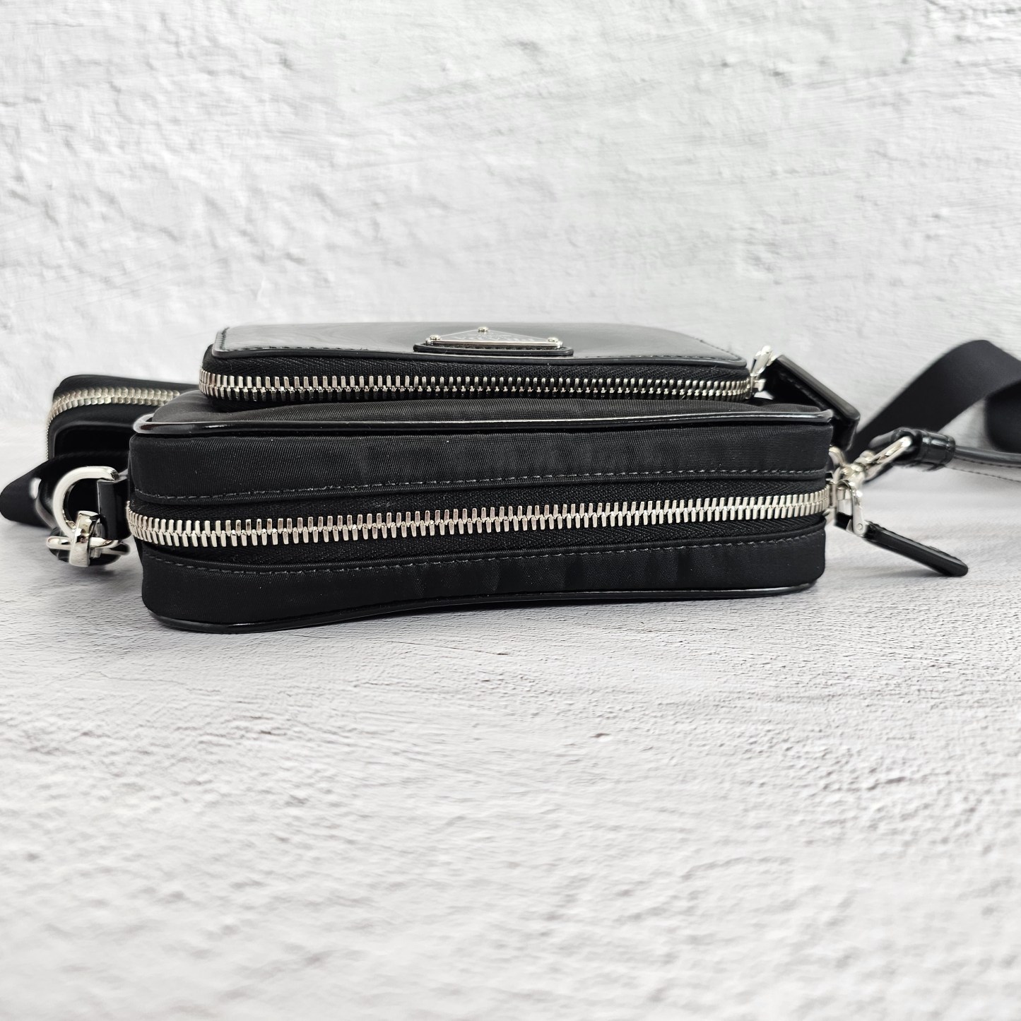 ★関税込★PRADA★Re-Nylon ブラッシュドレザークロスバッグ★