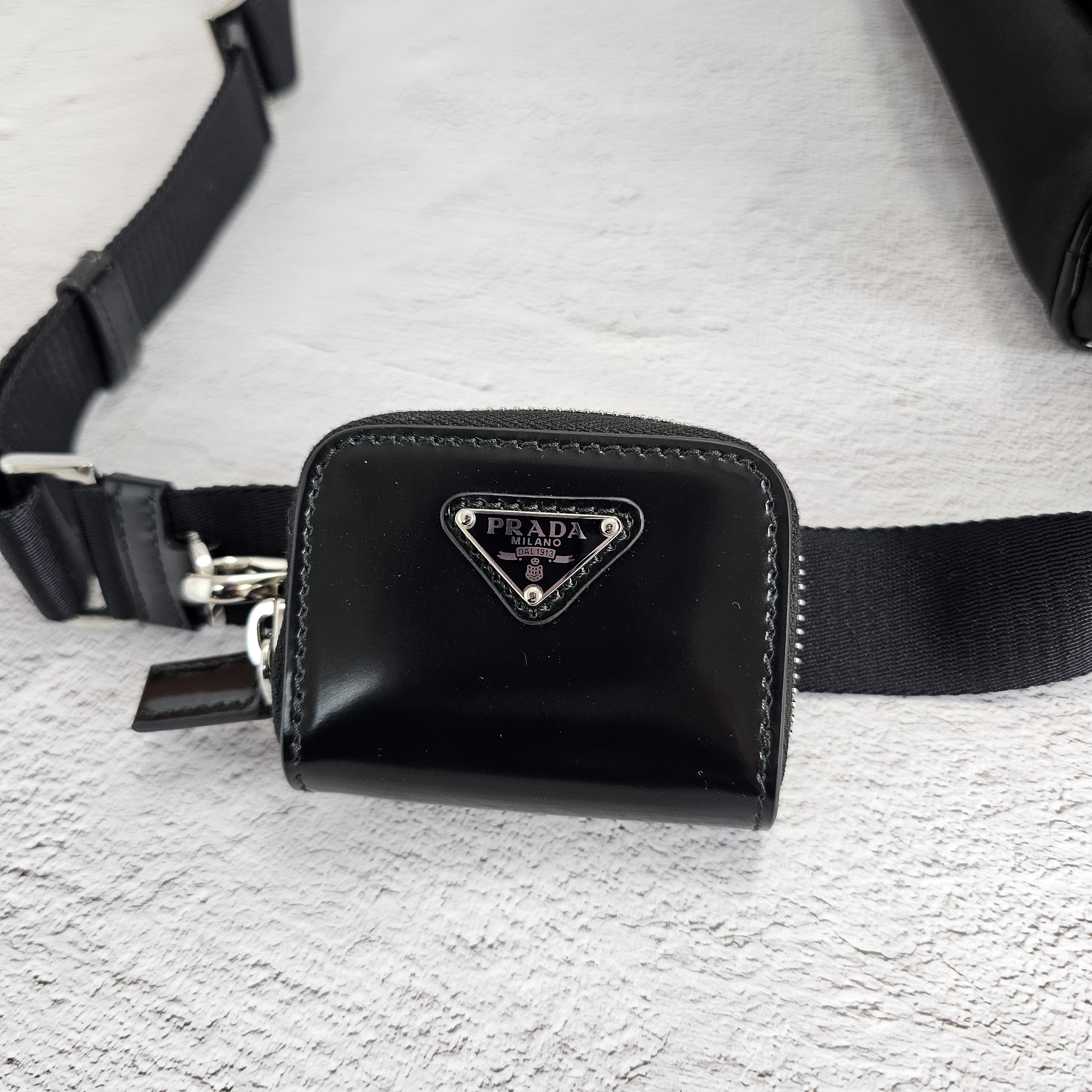 ★関税込★PRADA★Re-Nylon ブラッシュドレザークロスバッグ★