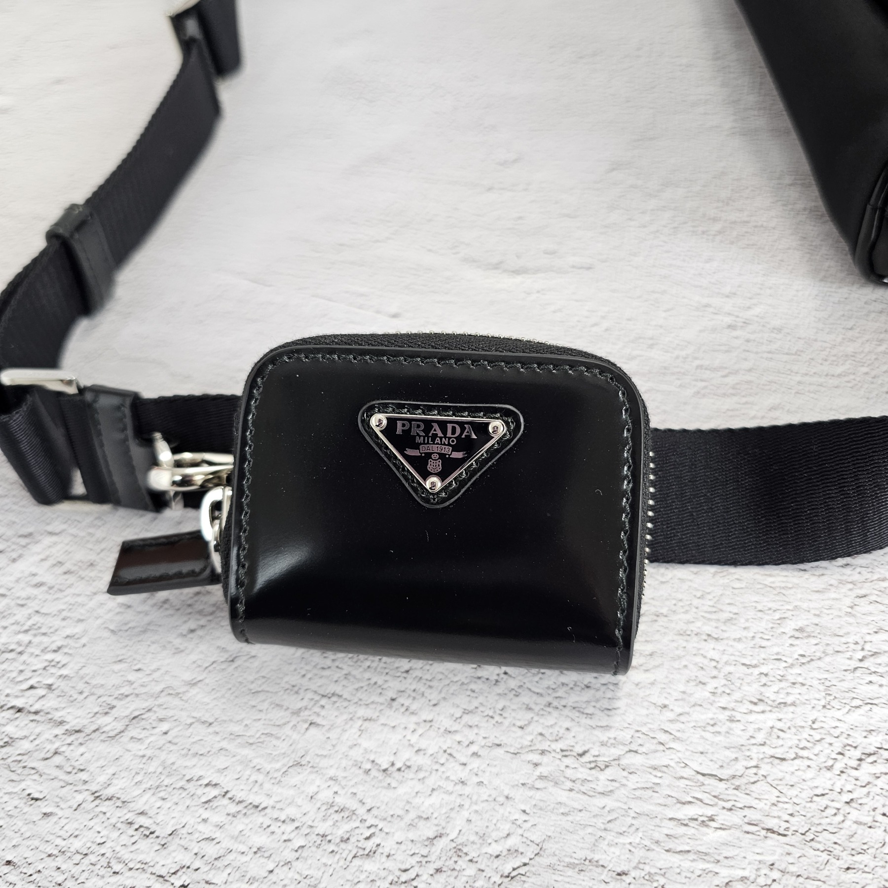 ★関税込★PRADA★Re-Nylon ブラッシュドレザークロスバッグ★