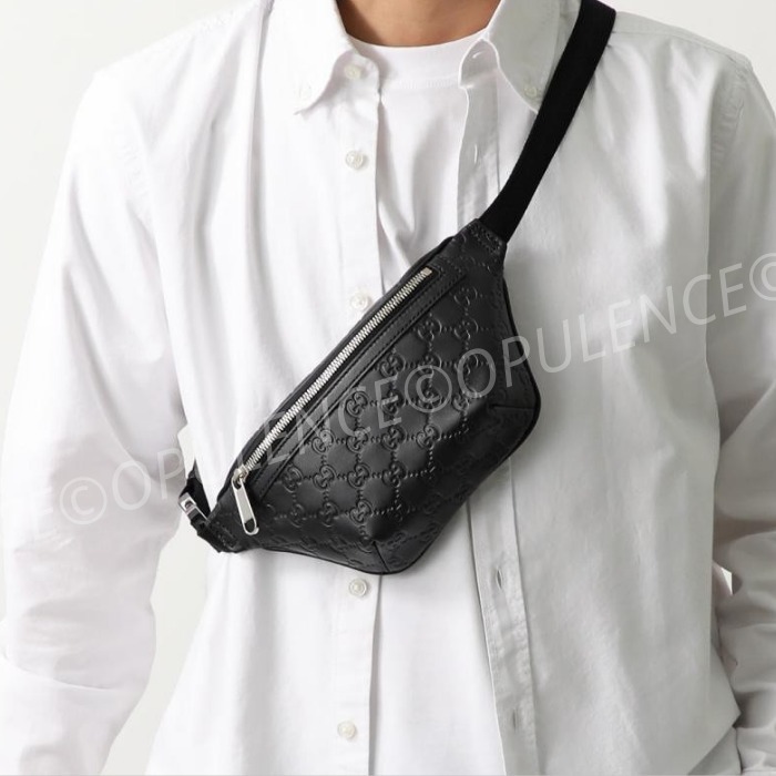 すぐ届く GUCCI グッチ GG エンボス ベルト/バム/ボディバッグ