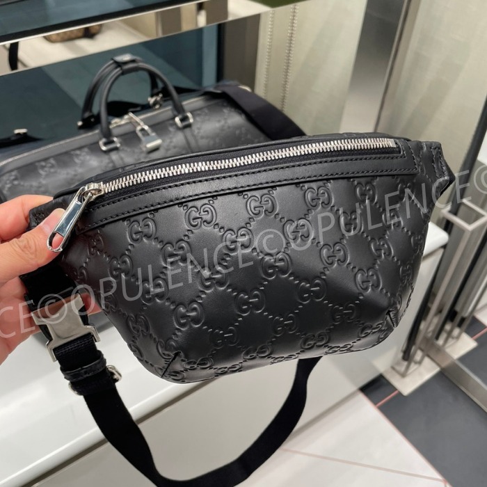 すぐ届く GUCCI グッチ GG エンボス ベルト/バム/ボディバッグ