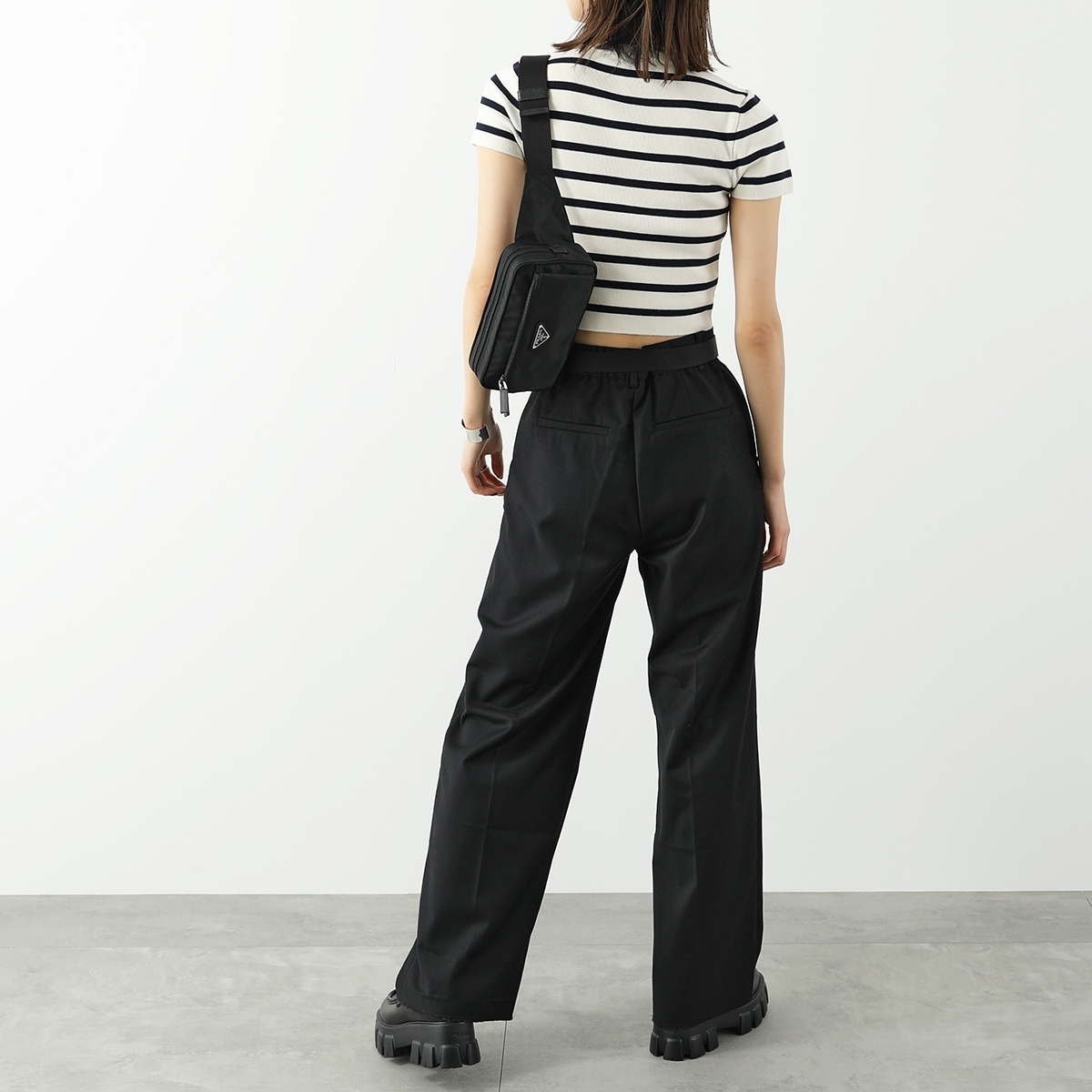 PRADA ボディバッグ 2VL977 WOO 2DMG Re-Nylon ベルトバッグ