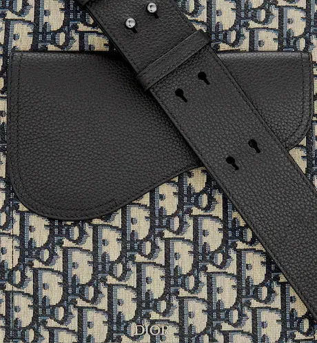 DIOR*Dior Oblique ショルダーストラップ付きサドルトートバッグ