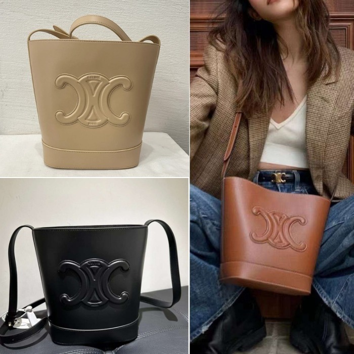 ★Celine セリーヌ★スモール バケット キュイル TRIOMPHE