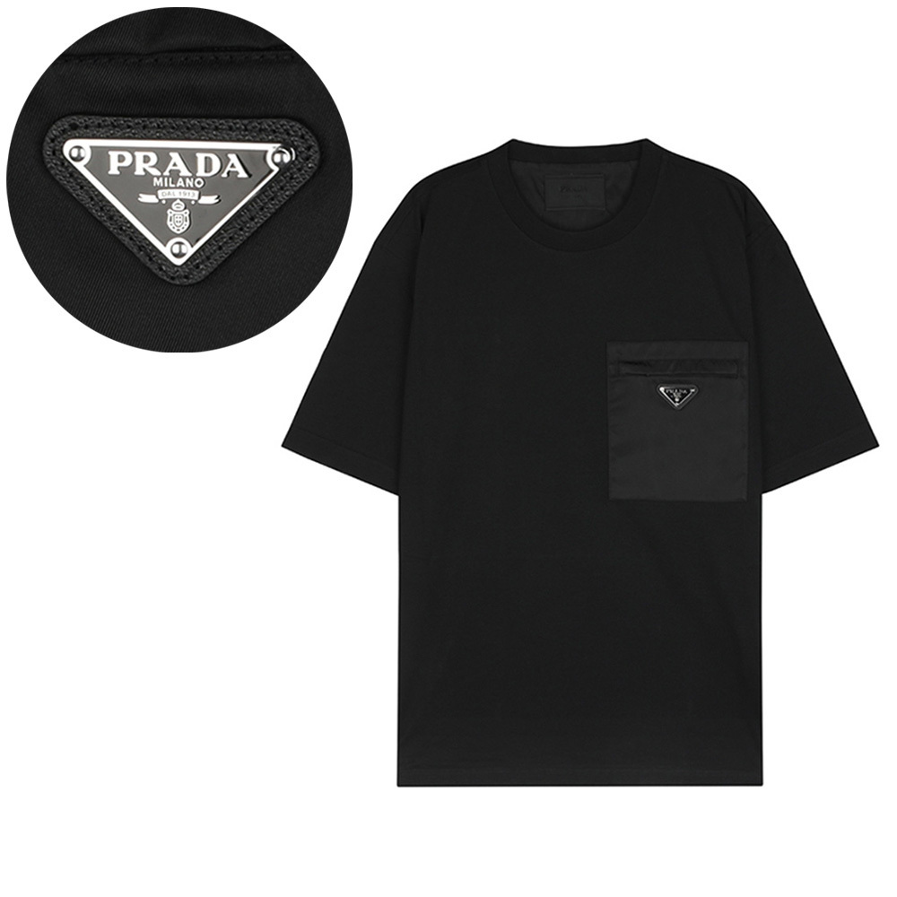 関税負担なし☆PRADA プラダ Re-Nylon xジャージー Tシャツ