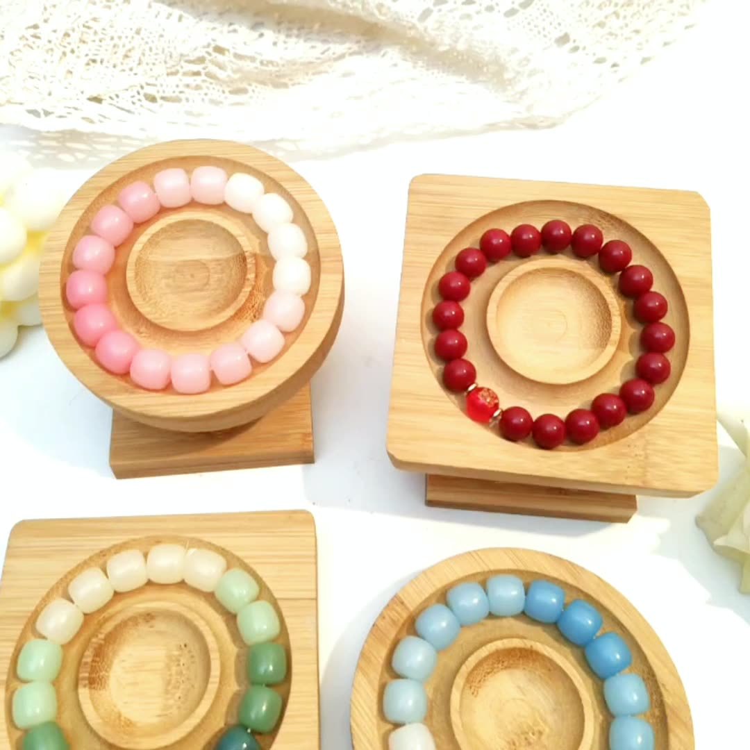 木製/竹製ブレスレットディスプレイスタンド