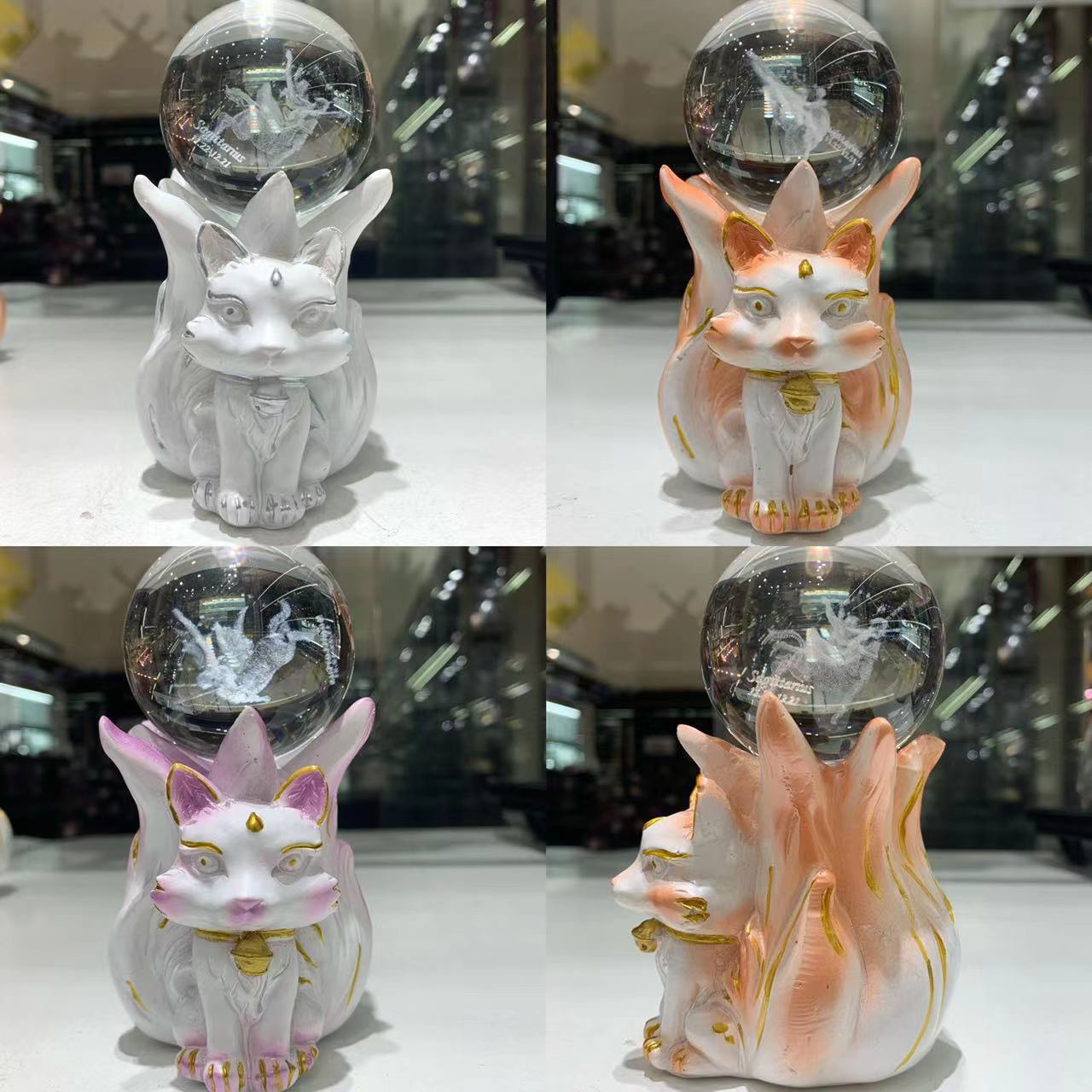 九尾　台座　樹脂