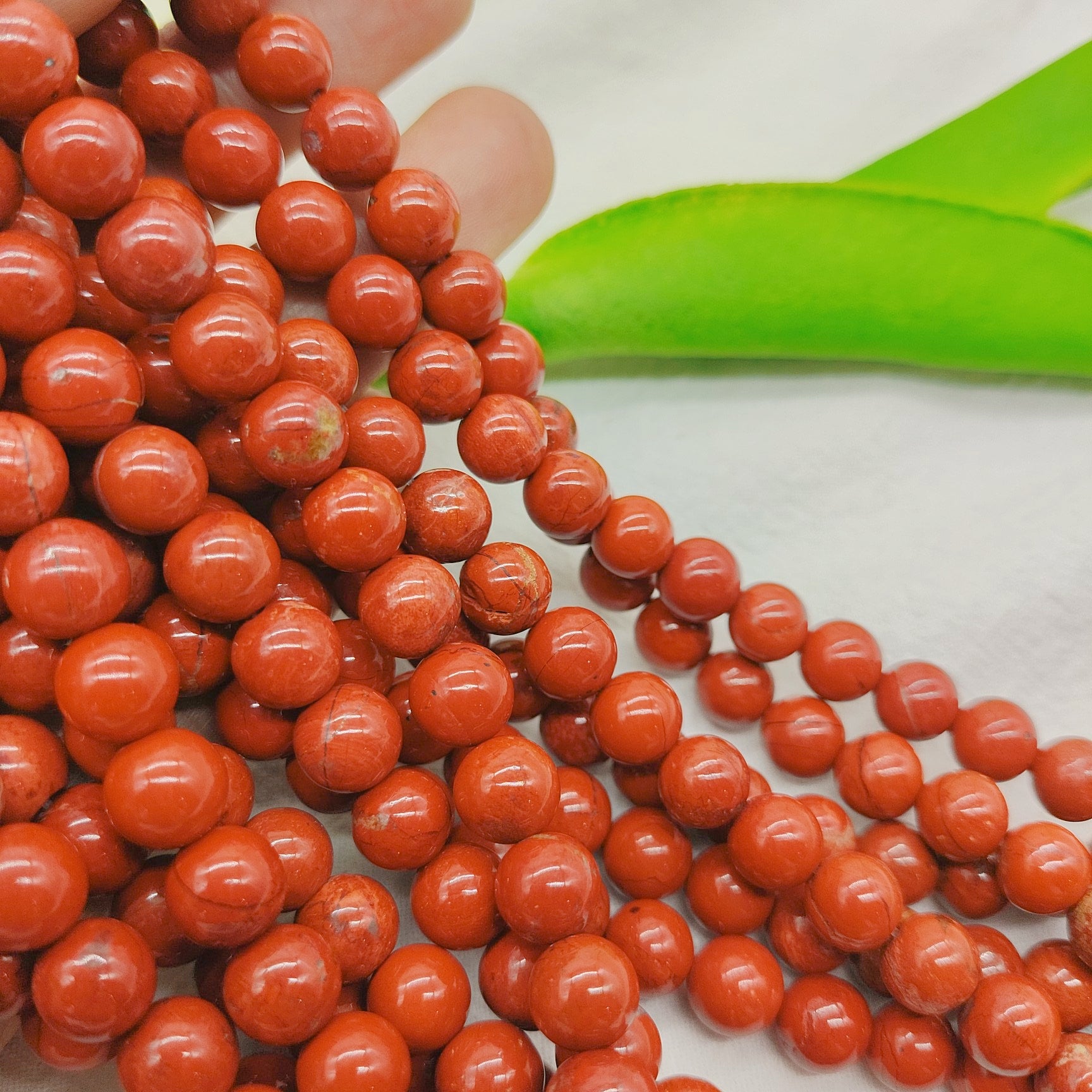 Natural Red Jasper beads for DIY