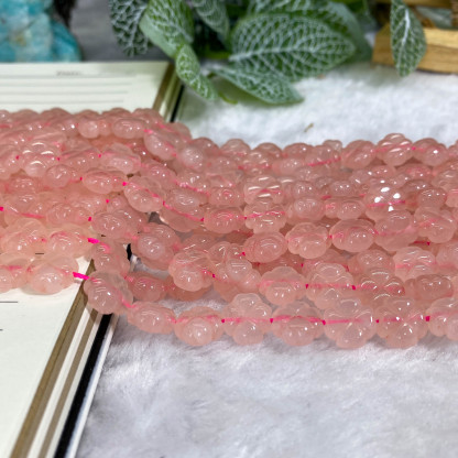 ローズ クォーツ ブレスレット - FJHCRYSTAL