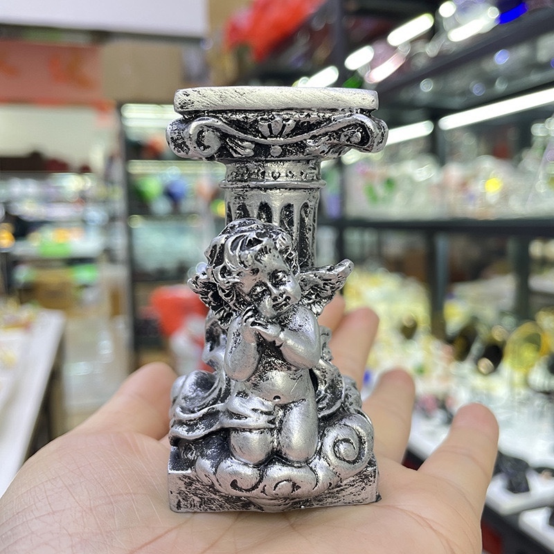 台座　天使の男の子　樹脂