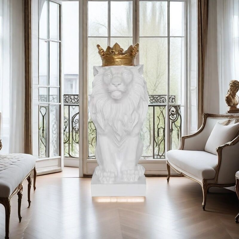 台座　ライオン匹　樹脂