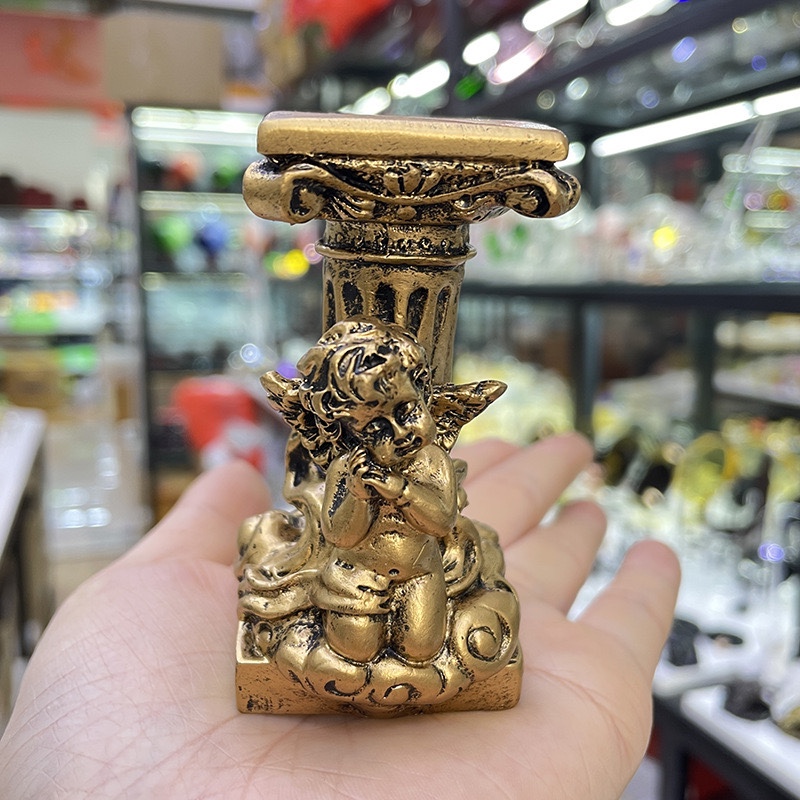 台座　天使の男の子　樹脂