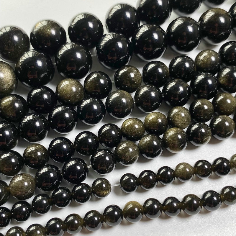 ゴールドオブシディアン連材