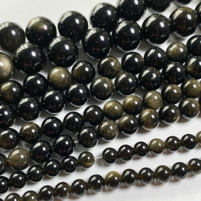 ゴールドオブシディアン連材