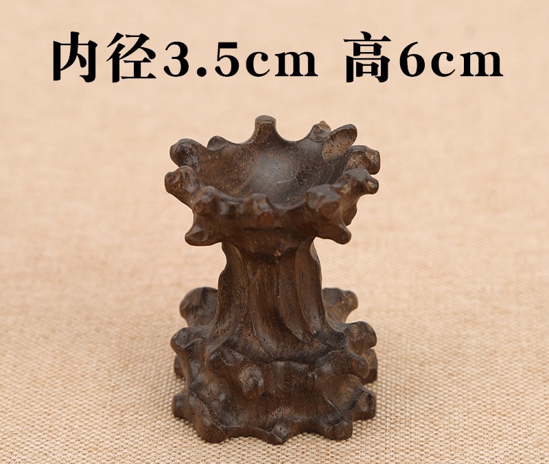 黒檀根の彫刻  台座