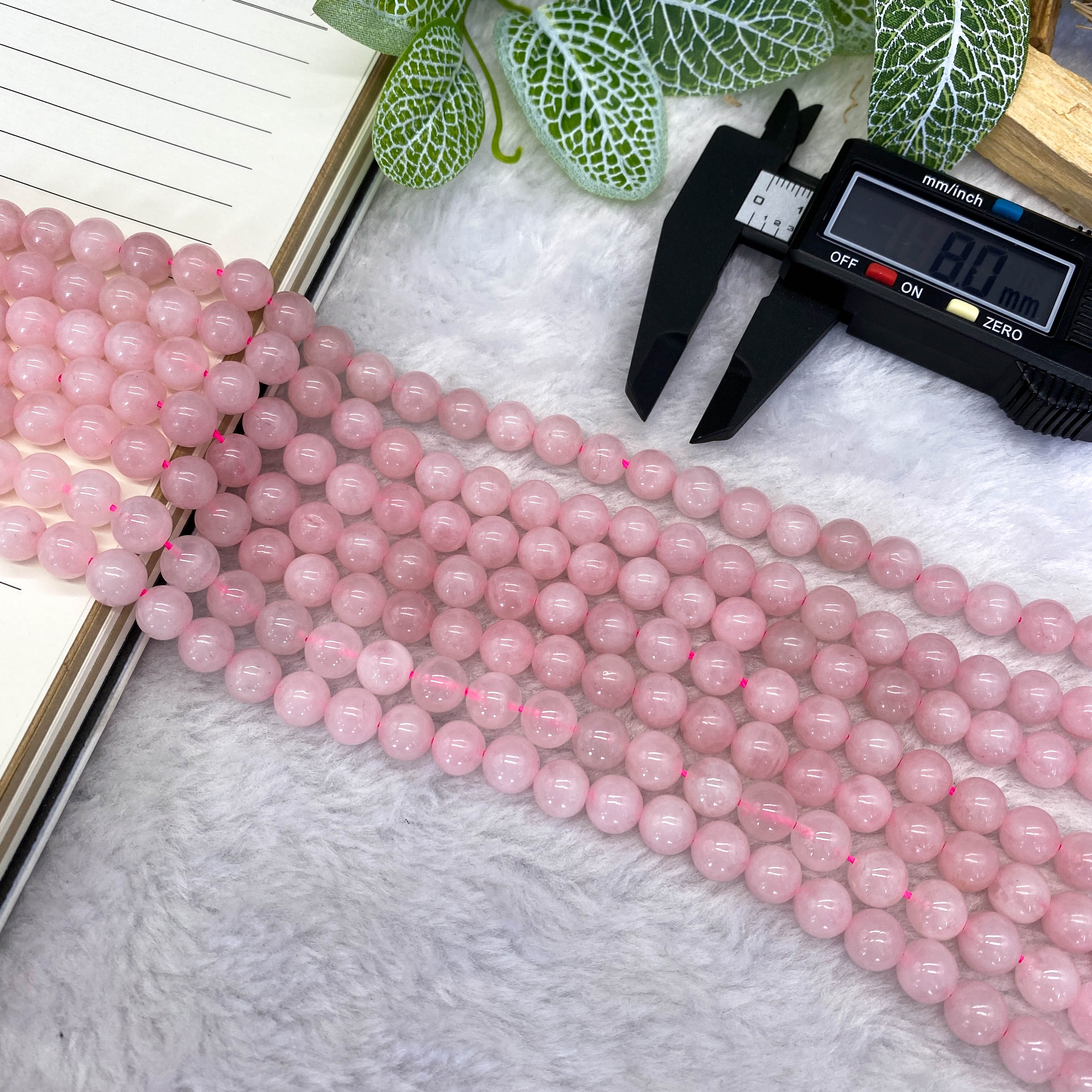 ローズ クォーツ ブレスレット - FJHCRYSTAL