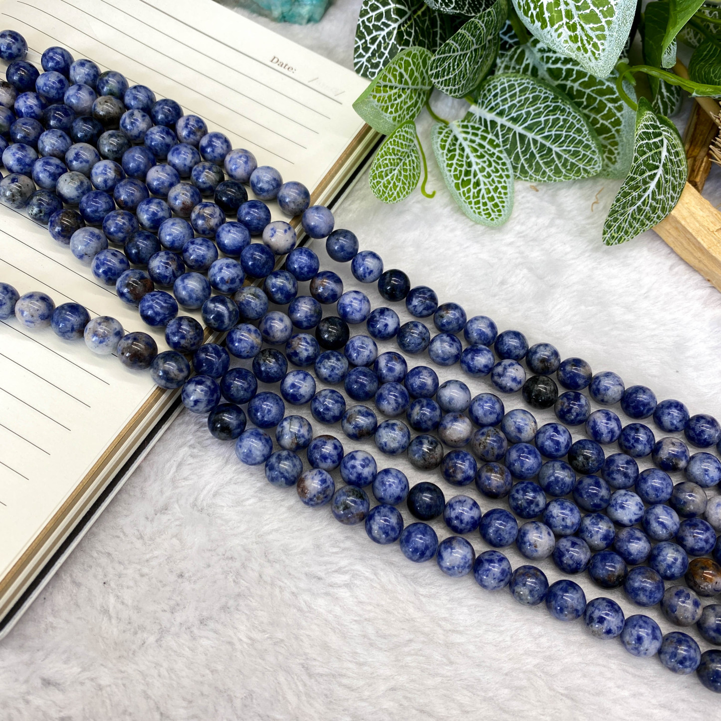 10mmのDIYブルードットビーズ