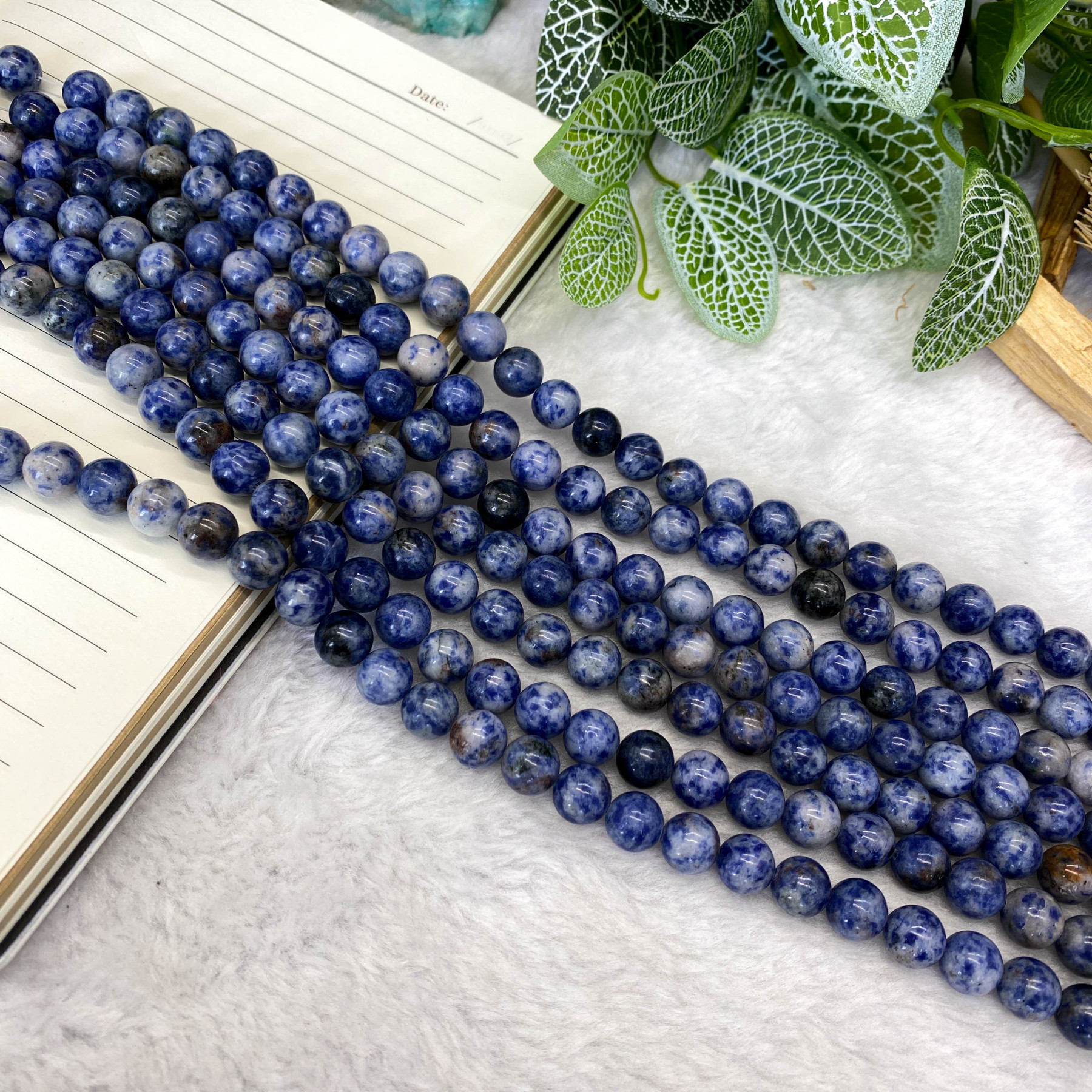 10mmのDIYブルードットビーズ