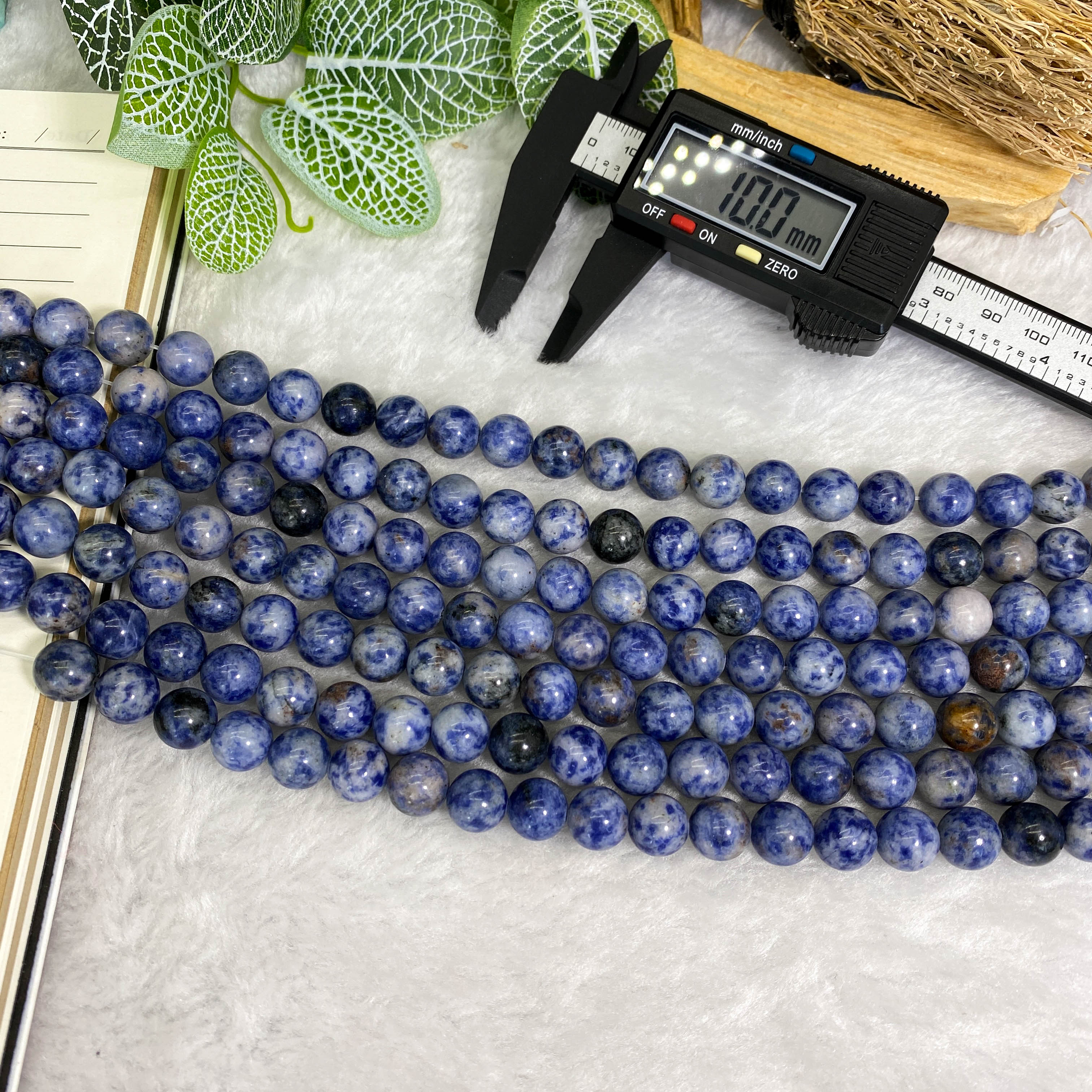 10mmのDIYブルードットビーズ