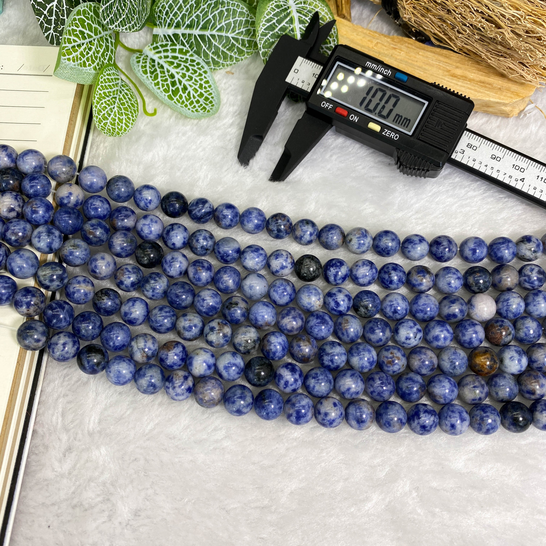10mmのDIYブルードットビーズ