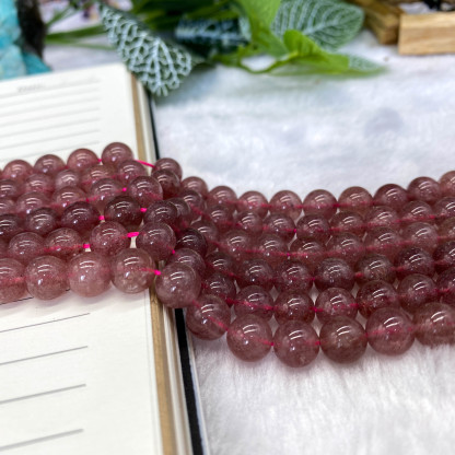 8mm DIY ストロベリークリスタルビーズ