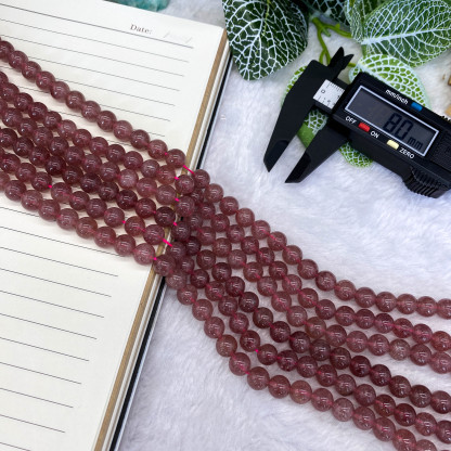 8mm DIY ストロベリークリスタルビーズ