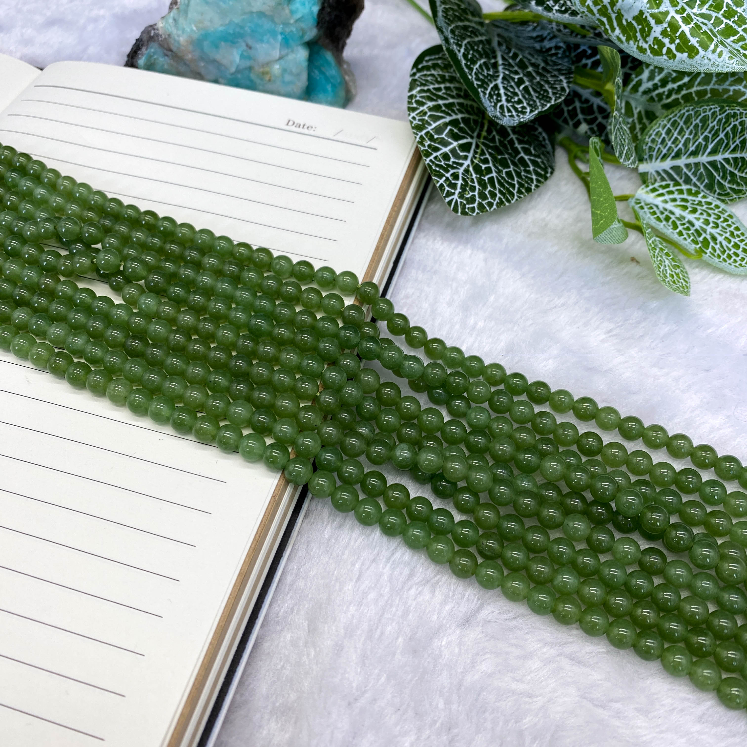 6mm と 10mm DIY 染めジャスパー ビーズ