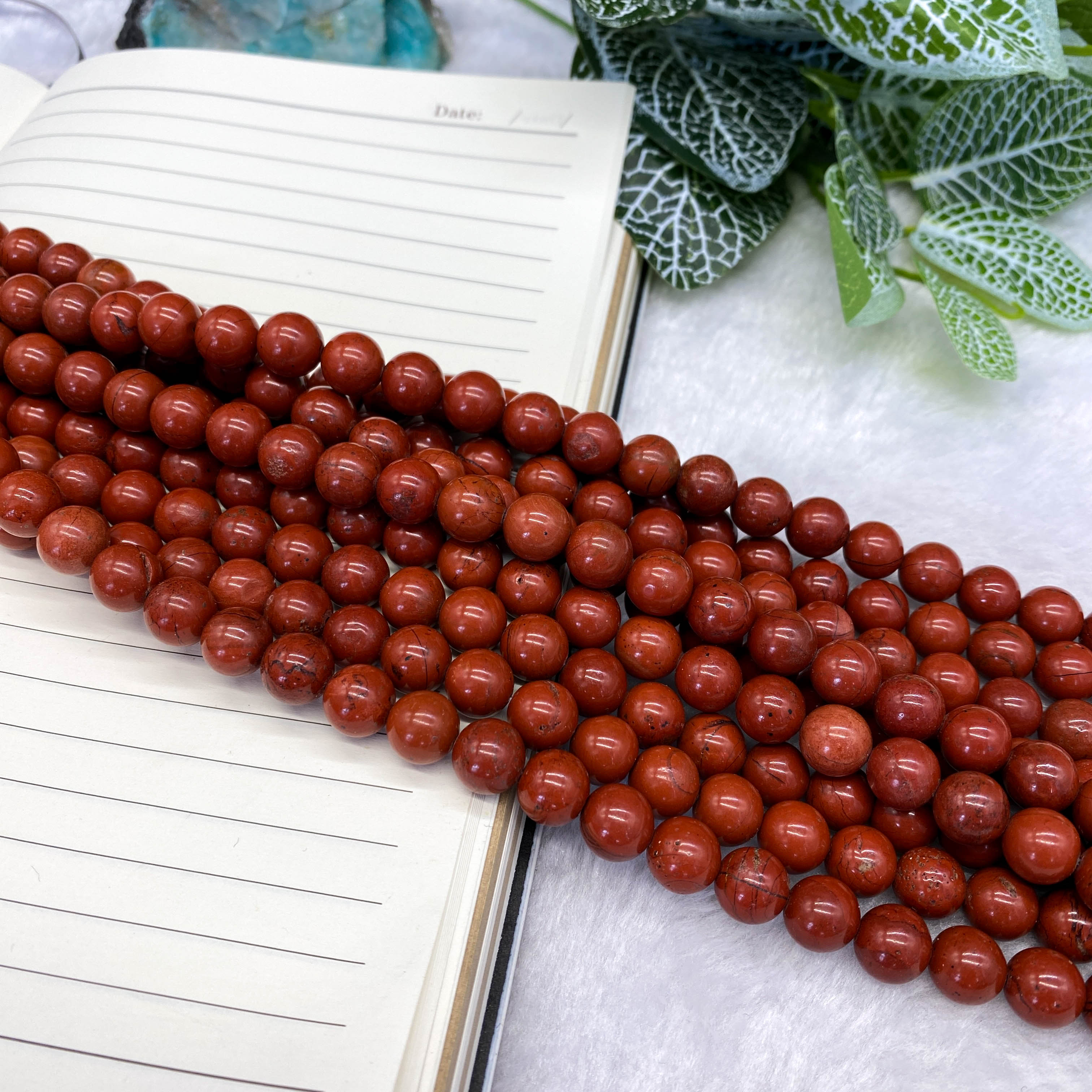 10mm DIYレッドジャスパービーズ