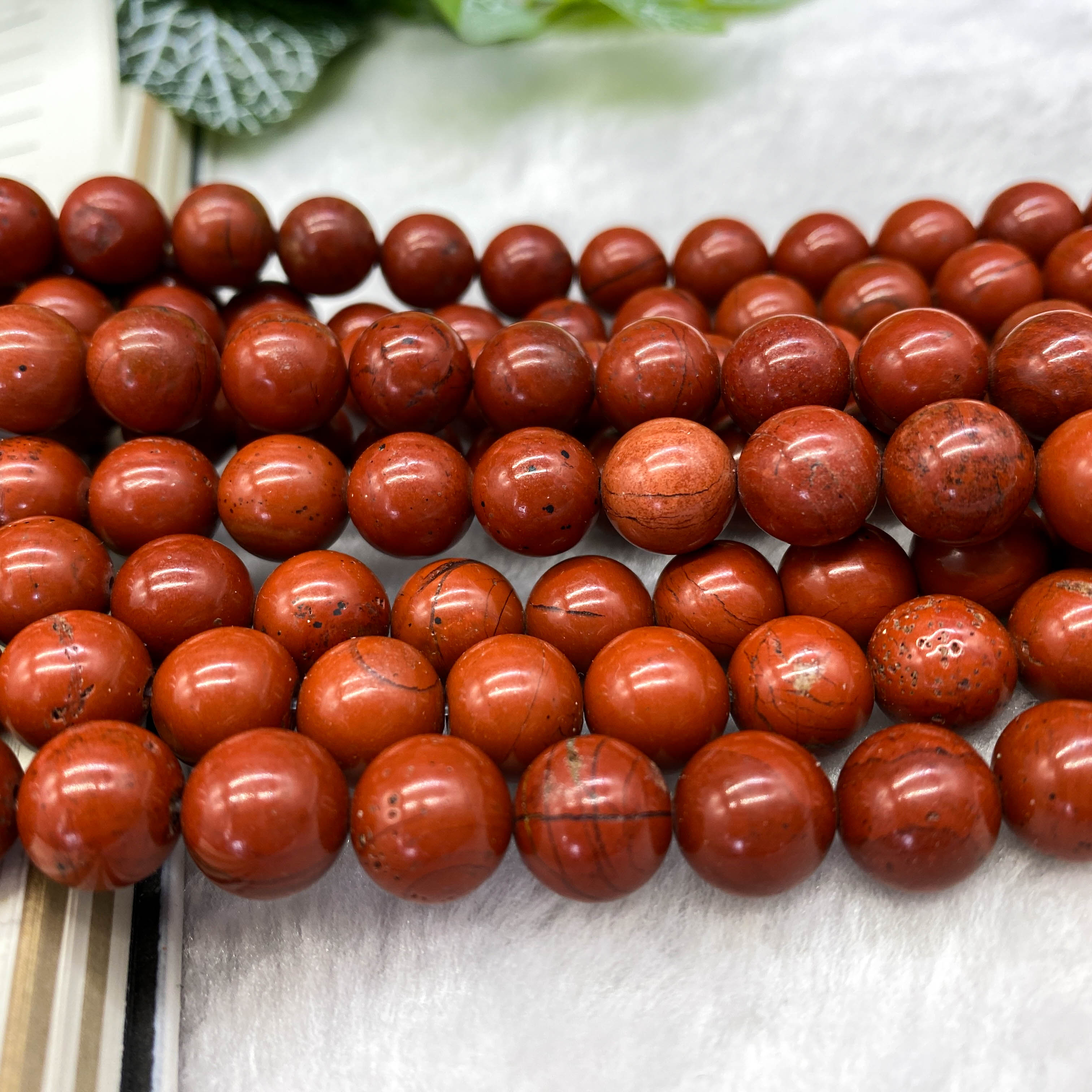 10mm DIYレッドジャスパービーズ