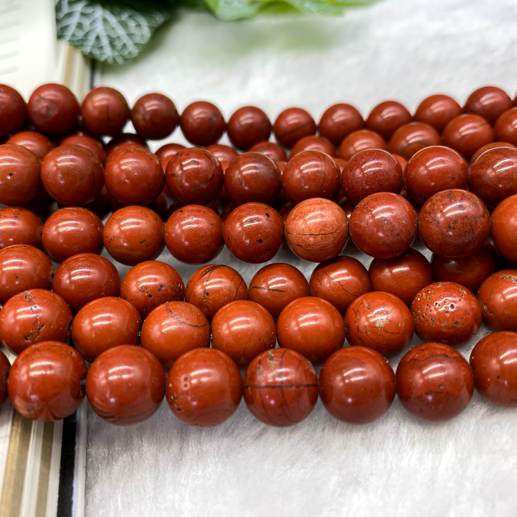 10mm DIYレッドジャスパービーズ