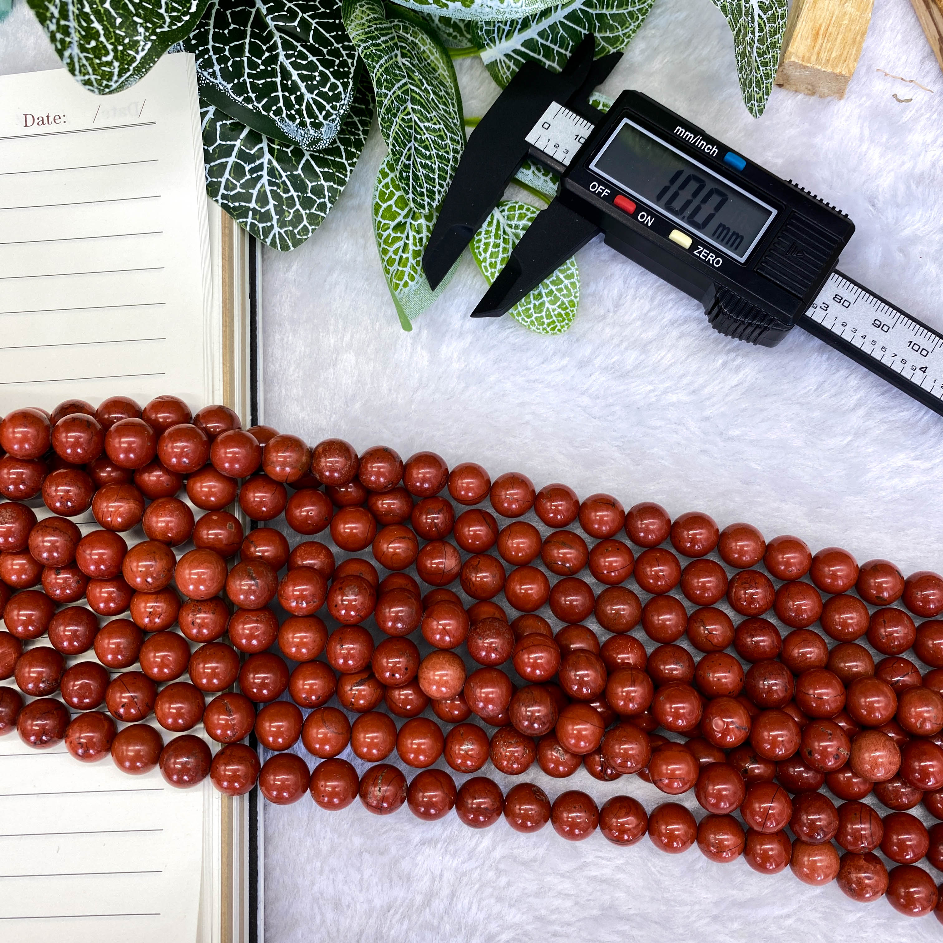 10mm DIYレッドジャスパービーズ