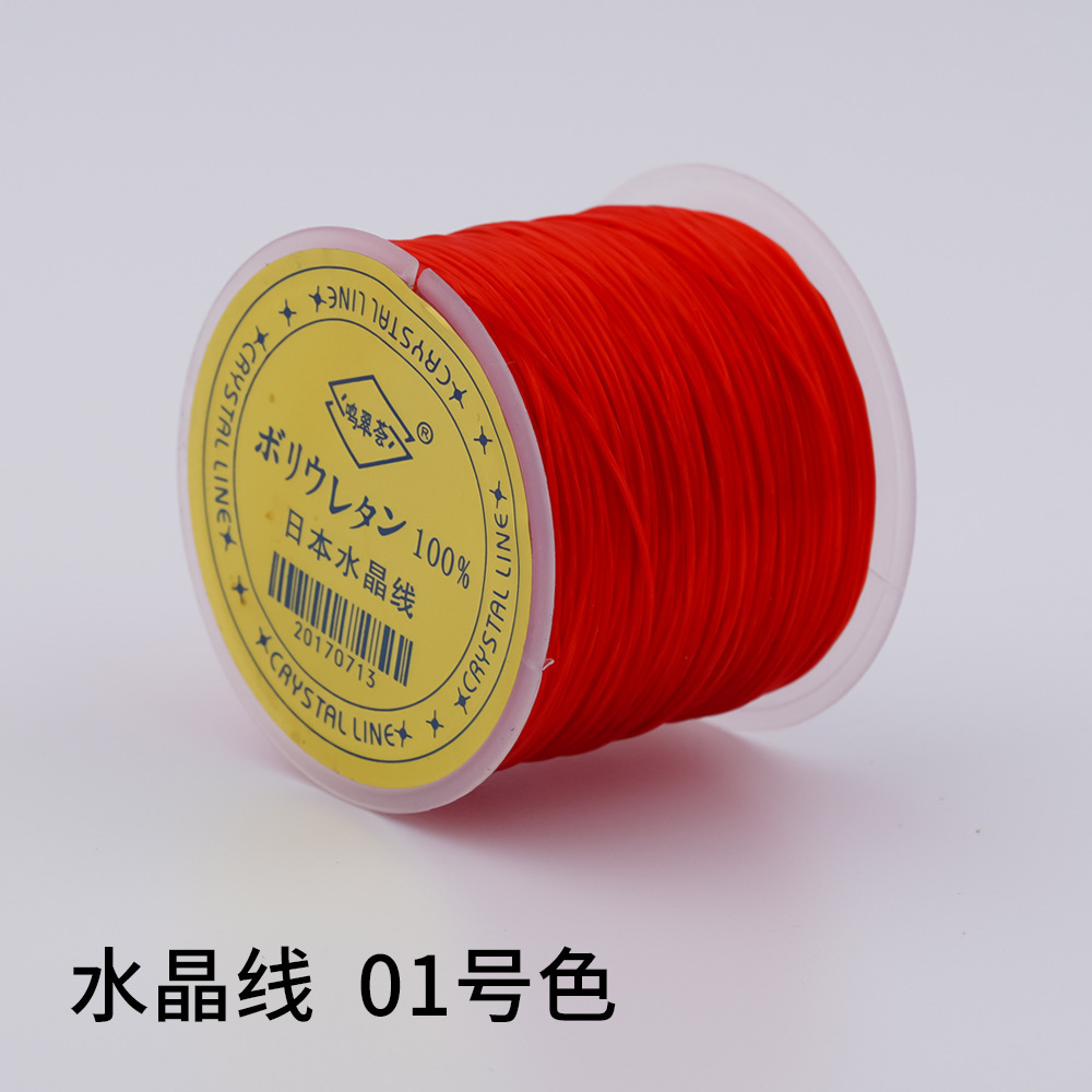 日本製 100m クリスタルゴムコード