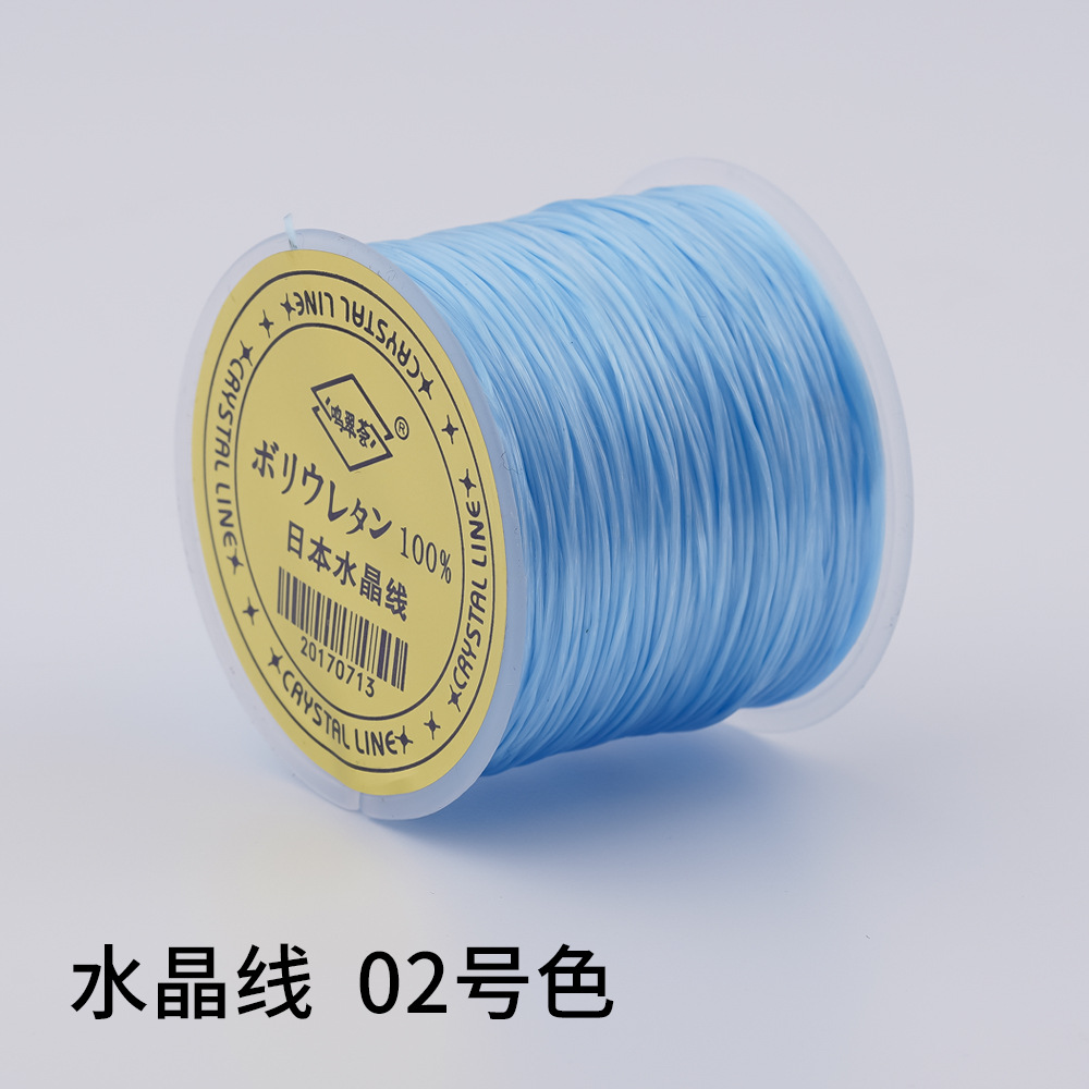日本製 100m クリスタルゴムコード