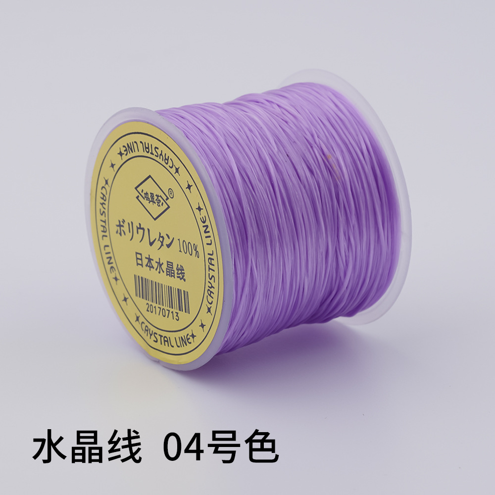 日本製 100m クリスタルゴムコード