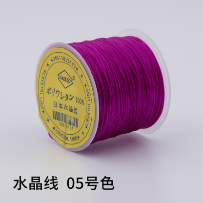 日本製 100m クリスタルゴムコード