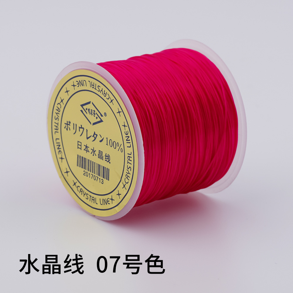 日本製 100m クリスタルゴムコード