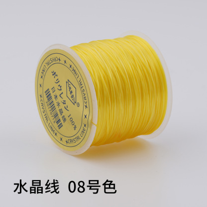 日本製 100m クリスタルゴムコード