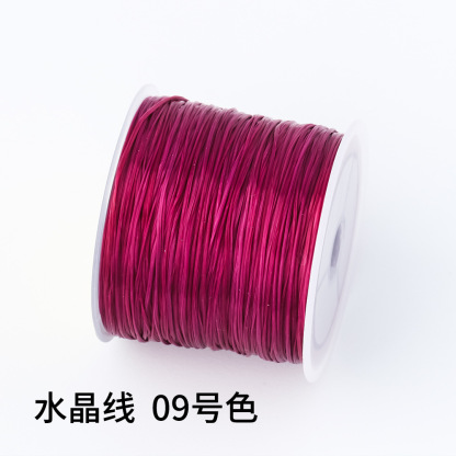 日本製 100m クリスタルゴムコード