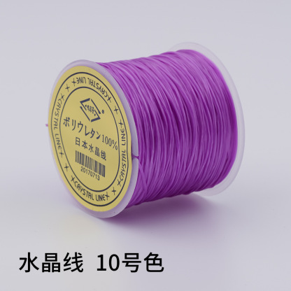 日本製 100m クリスタルゴムコード