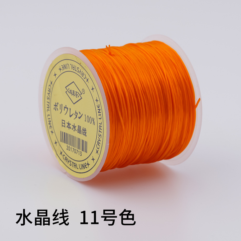 日本製 100m クリスタルゴムコード