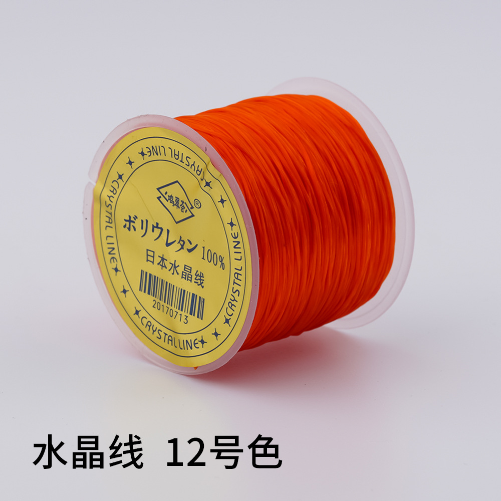 日本製 100m クリスタルゴムコード