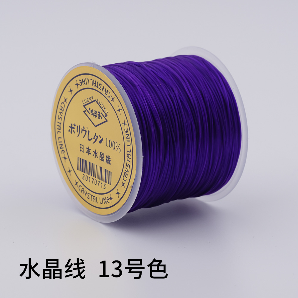日本製 100m クリスタルゴムコード