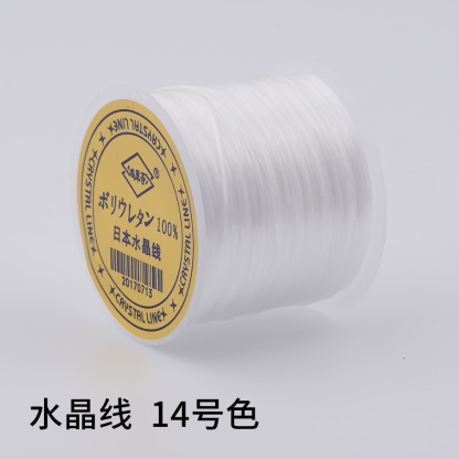 日本製 100m クリスタルゴムコード