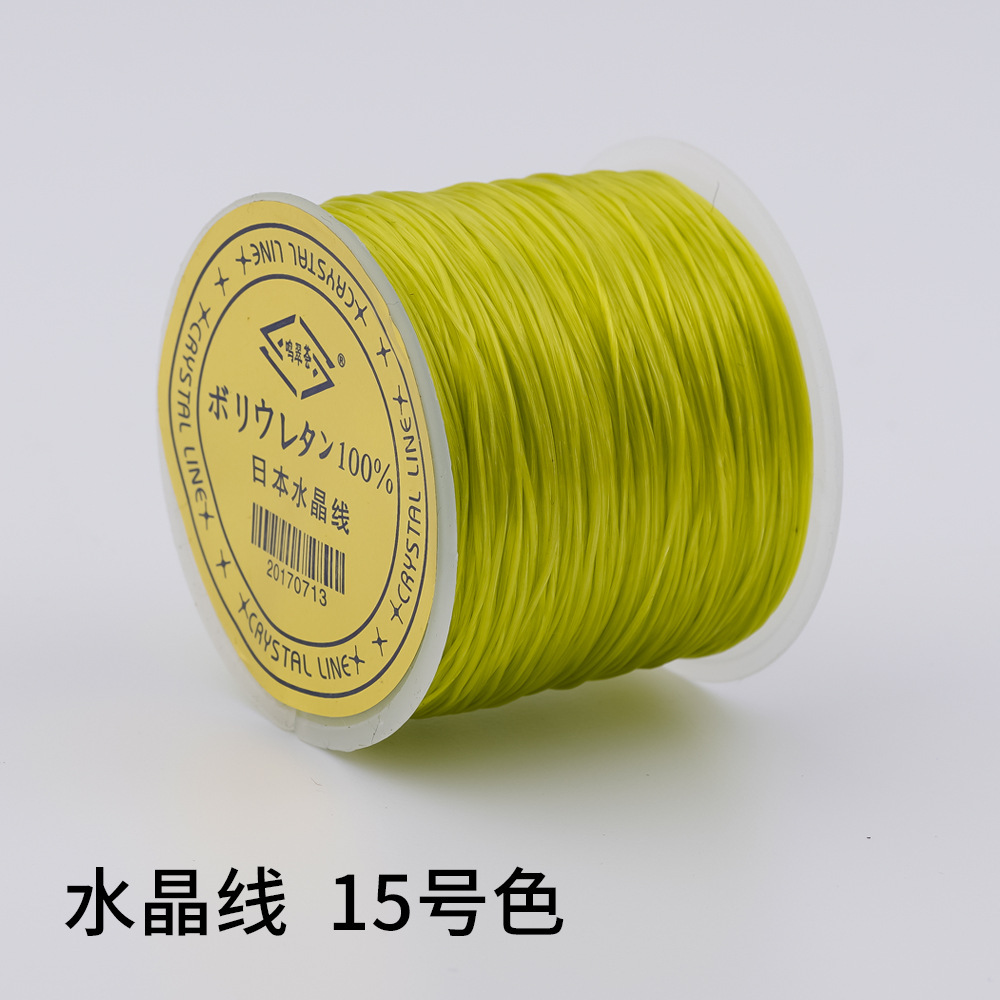 日本製 100m クリスタルゴムコード