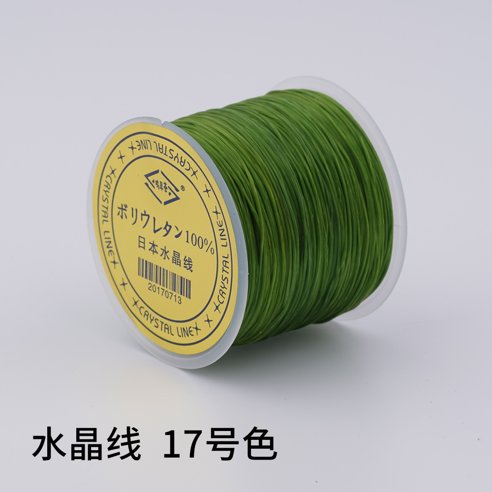 日本製 100m クリスタルゴムコード
