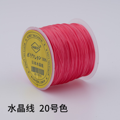 日本製 100m クリスタルゴムコード