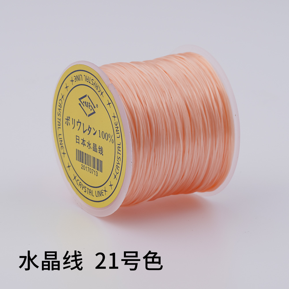 日本製 100m クリスタルゴムコード