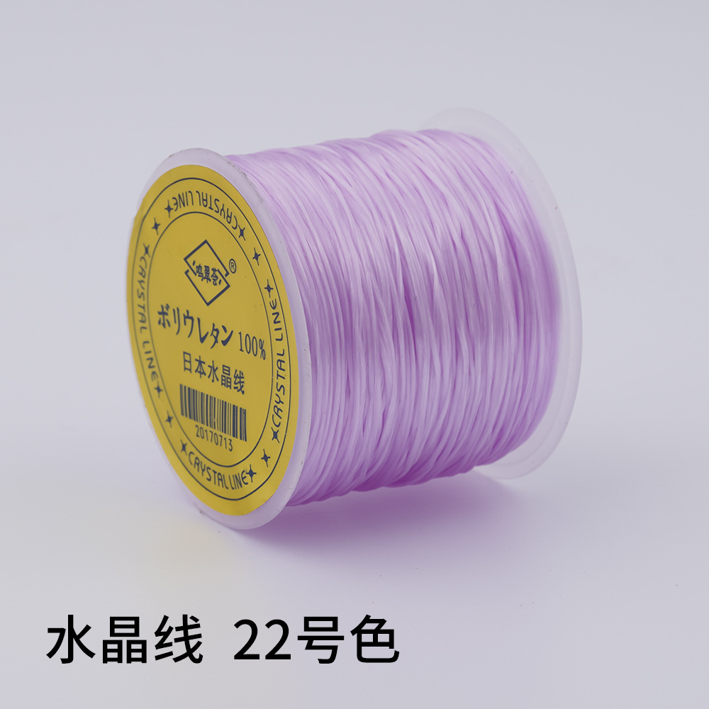 日本製 100m クリスタルゴムコード